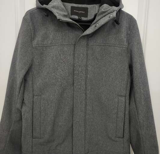 Banana Republic Men’s Grey Front Zip Jacket Coat Size Small